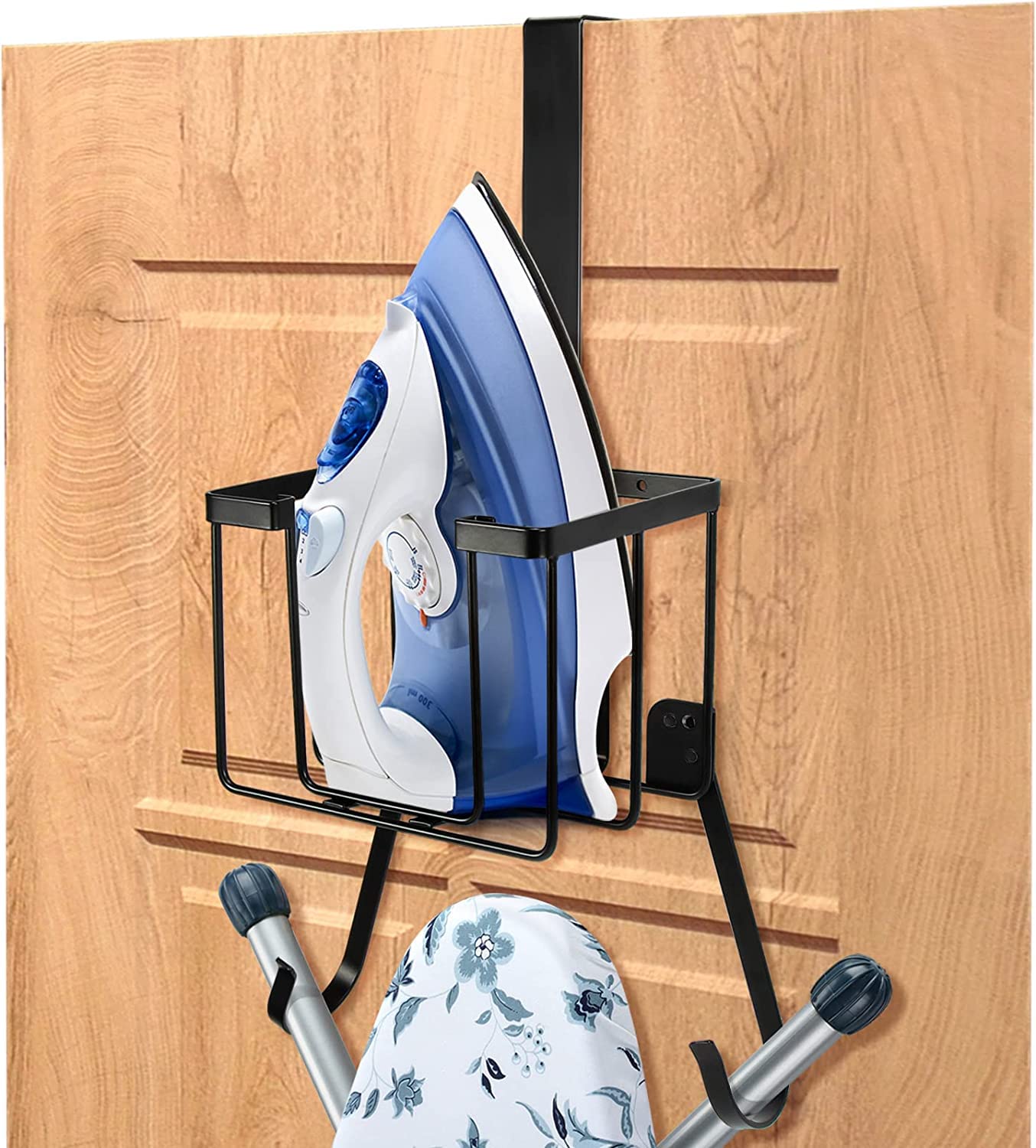 Indian Decor 79103 Over The Door/Wall Mount Ironing Board Hanger